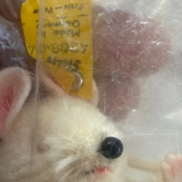 Vintage Steiff Pieps mouse new in Bag from Germany - Picture 2 of 8